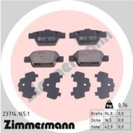 23714.165.1 - Klocki hamulcowe ZIMMERMANN /tył/ (odp.GDB1485 /-CZ/) FIAT 01-