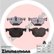 23732.970.1 - Klocki hamulcowe ZIMMERMANN /tył/ BMW 5/E60 03-