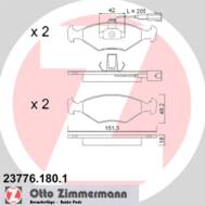 23776.180.1 - Klocki hamulcowe ZIMMERMANN (odp.GDB1393) FIAT