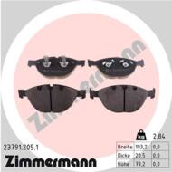 23791.205.1 - Klocki hamulcowe ZIMMERMANN (odp.GDB1558) BMW (również modele M)