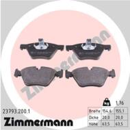23793.200.1 - Klocki hamulcowe ZIMMERMANN (odp.GDB1559) BMW