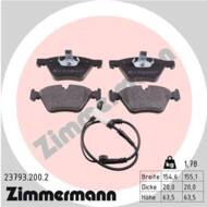 23793.200.2 - Klocki hamulcowe ZIMMERMANN (odp.GDB1559) BMW