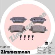 23973.175.1 - Klocki hamulcowe ZIMMERMANN (odp.GDB3332) NISSAN/RENAULT/DACIA