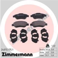 24072.175.1 - Klocki hamulcowe ZIMMERMANN (odp.GDB1589) FIAT