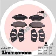 24072.175.2 - Klocki hamulcowe ZIMMERMANN (odp.GDB1746) FIAT/FORD