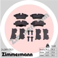 24289.170.1 - Klocki hamulcowe ZIMMERMANN /tył/ (odp.GDB1766) BMW /MINI