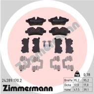 24289.170.2 - Klocki hamulcowe ZIMMERMANN /tył/ (odp.3421 6 778 327) BMW /MINI