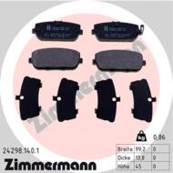 24298.140.1 - Klocki hamulcowe ZIMMERMANN /tył/ (odp.BPA1190.01) MAZDA/FIAT 124/MX-5 05-