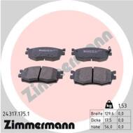 24317.175.1 - Klocki hamulcowe ZIMMERMANN (odp.GDB3420) HYUNDAI/KIA