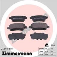 24348.160.1 - Klocki hamulcowe ZIMMERMANN /tył/ (odp.GDB1637) FIAT