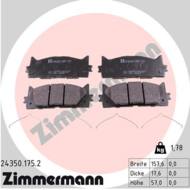 24350.175.2 - Klocki hamulcowe ZIMMERMANN TOYOTA CAMRY 06-