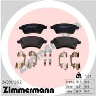 24391.160.2 - Klocki hamulcowe ZIMMERMANN (+zestaw instal.) (odp.GDB1673) FIAT/SUZUKI