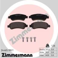 24465.190.1 - Klocki hamulcowe ZIMMERMANN /tył/ (odp.GDB1682) PSA/FIAT