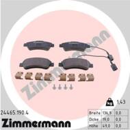 24465.190.4 - Klocki hamulcowe ZIMMERMANN /tył/ (odp.77366679) FIAT