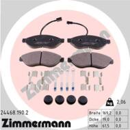 24468.190.2 - Klocki hamulcowe ZIMMERMANN (odp.GDB1681) PSA/FIAT