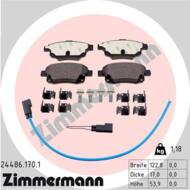 24486.170.1 - Klocki hamulcowe ZIMMERMANN /tył/ (odp.GDB1725) FORD