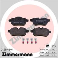 24559.180.1 - Klocki hamulcowe ZIMMERMANN /tył/ (odp.GDB1827) BMW Z4 E89 09-