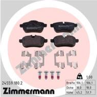 24559.180.2 - Klocki hamulcowe ZIMMERMANN /tył/ (odp.GDB1827) BMW