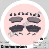 24578.165.2 - Klocki hamulcowe ZIMMERMANN /tył/ (odp.GDB1740) PSA/FIAT