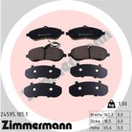 24595.185.1 - Klocki hamulcowe ZIMMERMANN (odp.GDB1718) PSA/FIAT