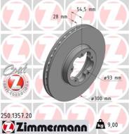 250.1357.20 - Tarcza hamulcowa ZIMMERMANN COAT Z FORD 300x28