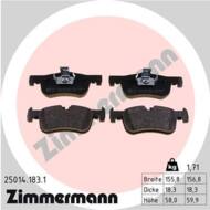 25014.183.1 - Klocki hamulcowe ZIMMERMANN /przód/ (odp.GDB1935) BMW