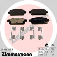 25096.165.3 - Klocki hamulcowe ZIMMERMANN /tył/ GM ZAFIRA 11-