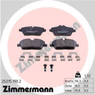 25215.190.2 - Klocki hamulcowe ZIMMERMANN /tył/ +zestaw instal. (odp.GDB1947) DB W166 11- (18,5mm)