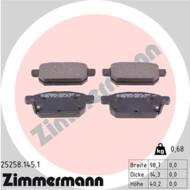25258.145.1 - Klocki hamulcowe ZIMMERMANN /tył/ (odp.55800-61M00) SUZUKI