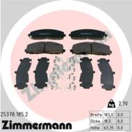 25378.185.2 - Klocki hamulcowe ZIMMERMANN (odp.GDB1944) FIAT/CHRYSLER/DODGE/VAG