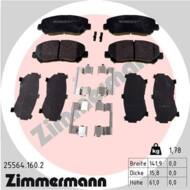 25564.160.2 - Klocki hamulcowe ZIMMERMANN /przód/ (odp.GDB3562) MAZDA