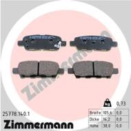 25778.140.1 - Klocki hamulcowe ZIMMERMANN /tył/ SUZUKI GRAND VITARA II 05-