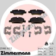25980.165.2 - Klocki hamulcowe ZIMMERMANN (odp.GDB2088) MINI F56 14- /tył/