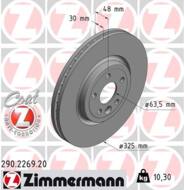 290.2269.20 - Tarcza hamulcowa ZIMMERMANN /przód/ COAT Z JAGUAR 325x30 XE 15-/F-PACE 15-