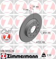 370.3055.20 - Tarcza hamulcowa ZIMMERMANN /tył/ COAT Z MAZDA 265x9