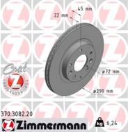 370.3082.20 - Tarcza hamulcowa ZIMMERMANN COAT Z MAZDA 290x22