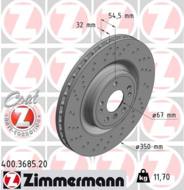 400.3685.20 - Tarcza hamulcowa ZIMMERMANN COAT Z DB 350x32