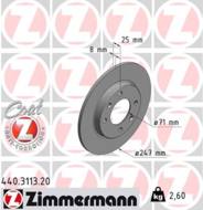 440.3113.20 - Tarcza hamulcowa ZIMMERMANN /tył/ COAT Z PSA 247x8