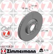 440.3128.20 - Tarcza hamulcowa ZIMMERMANN COAT Z PSA 304x28