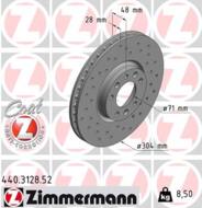 440.3128.52 - Tarcza hamulcowa ZIMMERMANN /przód/ SPORT COAT Z 304x28 PSA 508 10-/C4 GRAND PICASSO 13-/308 13-