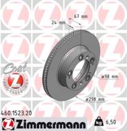 460.1523.20 - Tarcza hamulcowa ZIMMERMANN COAT Z PORSCHE 298x24