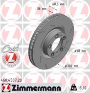 460.4507.20 - Tarcza hamulcowa ZIMMERMANN /przód P/ COAT Z 360x36 PORSCHE PANAMERA 16-