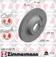 460.4532.75 - Tarcza hamulcowa ZIMMERMANN /tył L/ FORMULA Z COAT 380x30 PORSCHE PANAMERA 16-