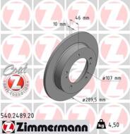 540.2489.20 - Tarcza hamulcowa ZIMMERMANN COAT Z SUZUKI 2895x10