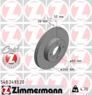 540.2493.20 - Tarcza hamulcowa ZIMMERMANN /przód/ COAT Z SUZUKI 246x20