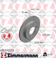 610.3723.20 - Tarcza hamulcowa ZIMMERMANN /tył/ COAT Z VOLVO 280x11