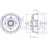 BF109 DEL - Bęben hamulcowy DELPHI 