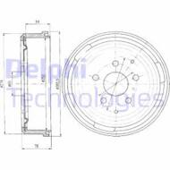 BF184 DEL - Bęben hamulcowy DELPHI 