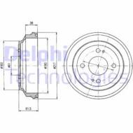 BF204 DEL - Bęben hamulcowy DELPHI 