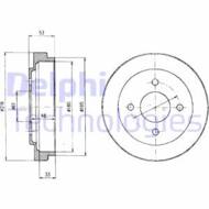 BF303 DEL - Bęben hamulcowy DELPHI 